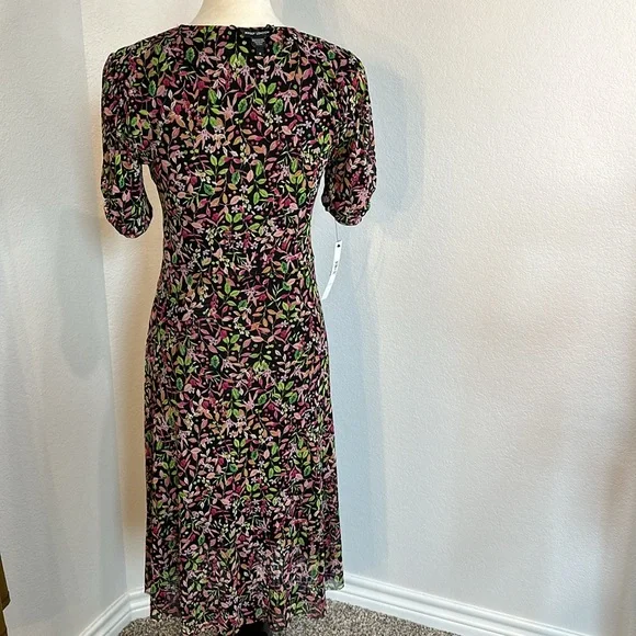 Maggy London V-Neck Reversible A-line Mesh Multi Occasion Dress Size Small NWT - Picture 7 of 16